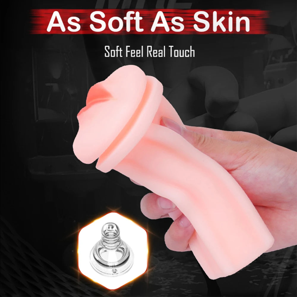 Realistic Silicone Male Masturbator - Soft & Tight