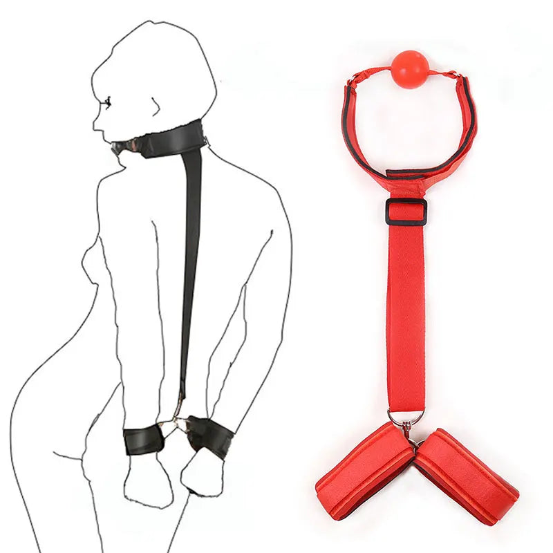 Adjustable Handcuffs And Blindfold Adult Sex Toys Set