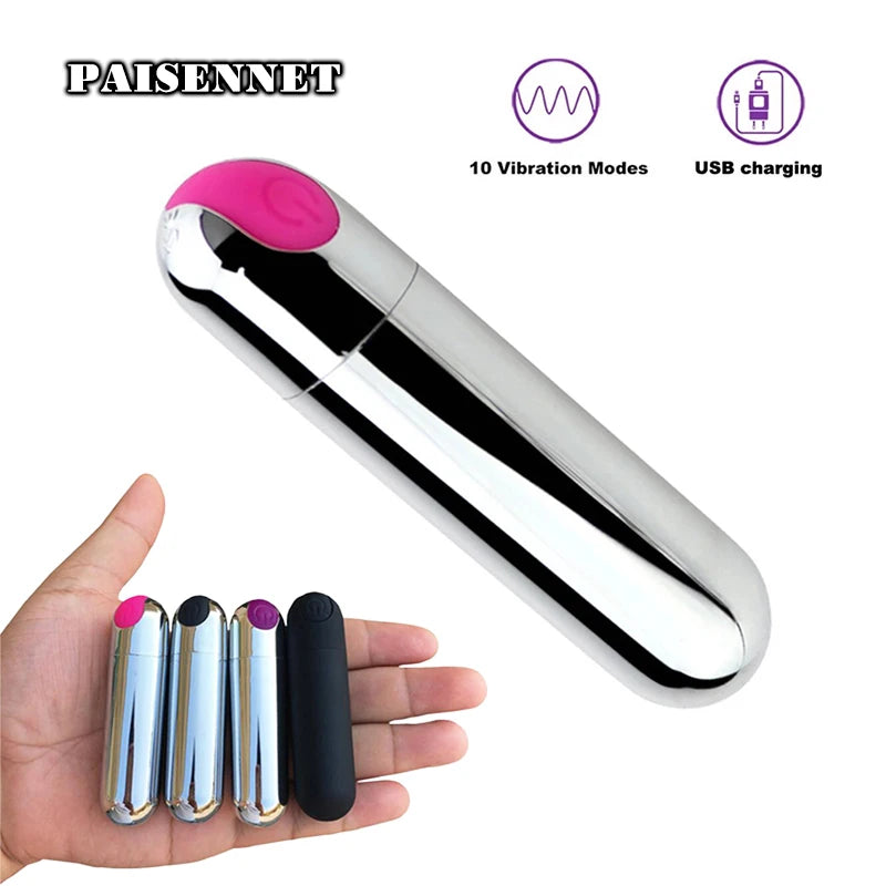 Discreet Mini G-Spot Bullet Vibrator - Powerful Waterproof Clitoral Stimulator