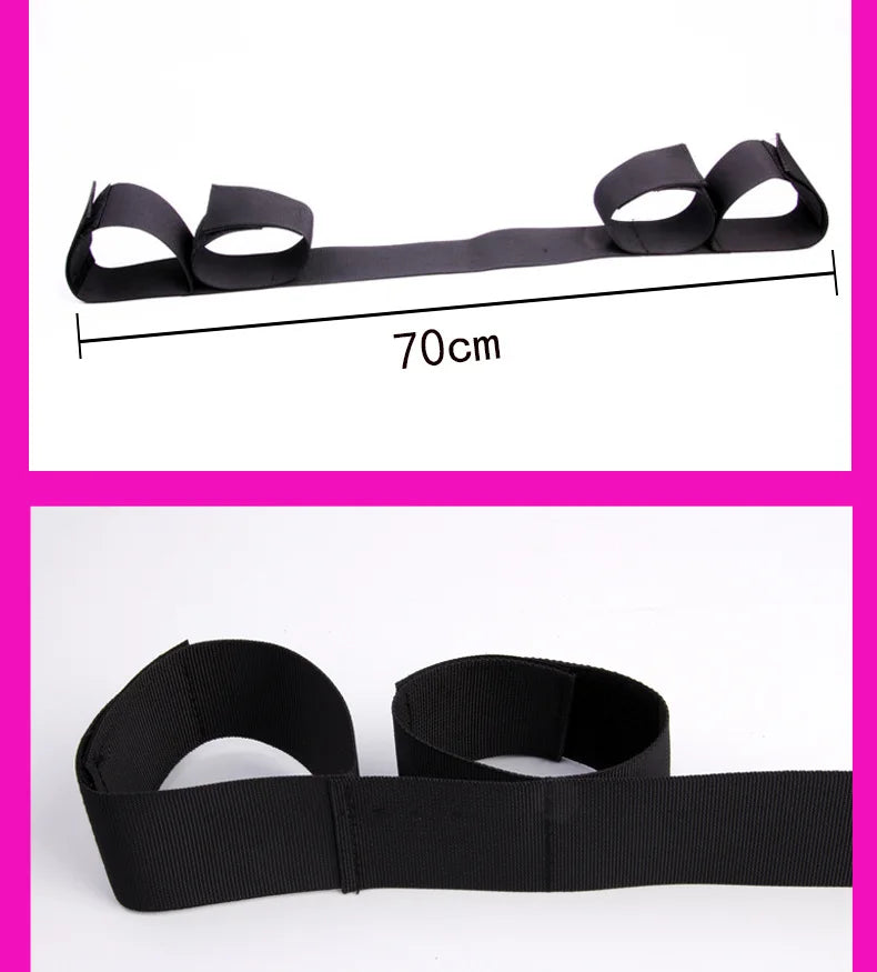 Adjustable Handcuffs And Blindfold Adult Sex Toys Set