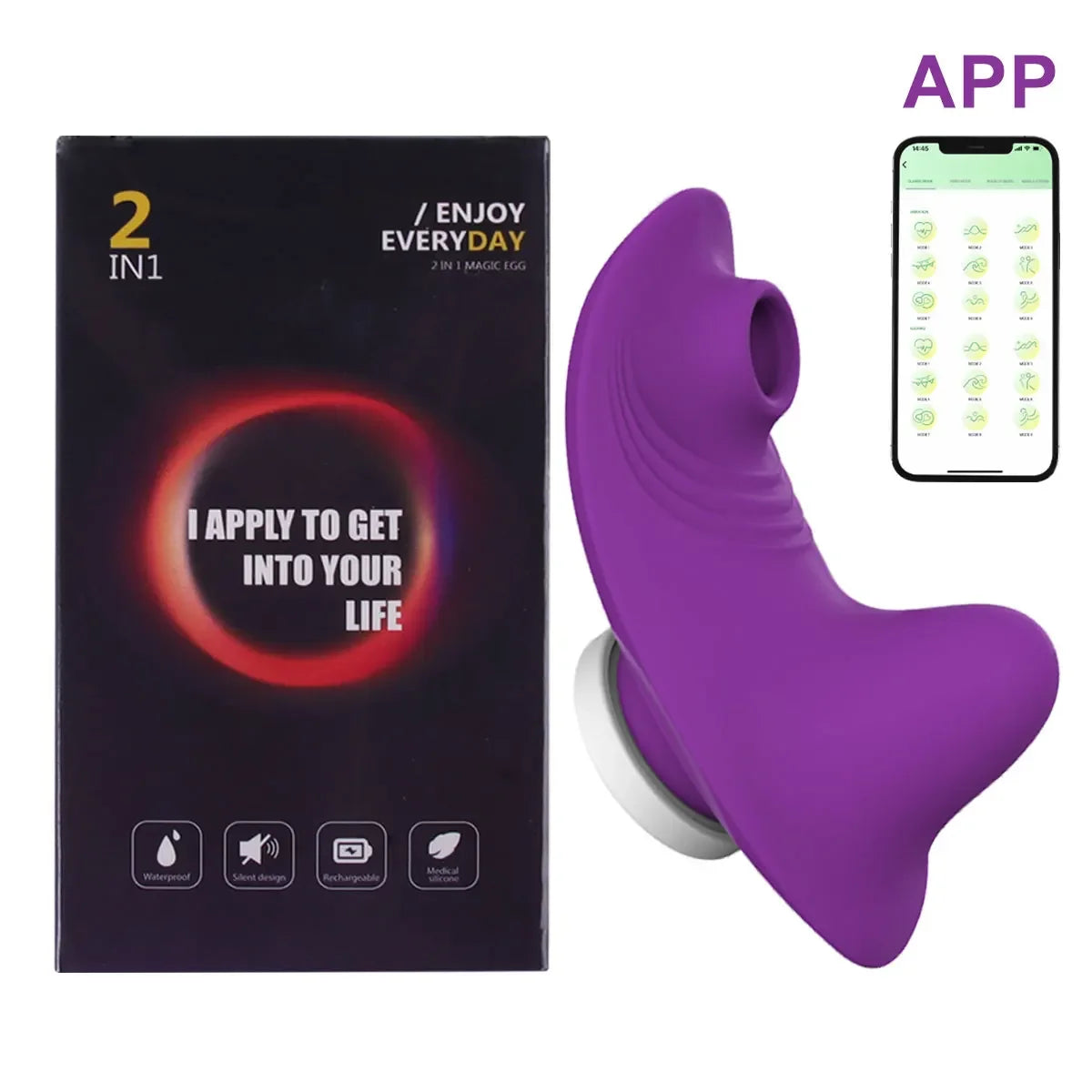 FairyKiss Mini App-Controlled Vibrator with Bluetooth for Discreet Clitoral Stimulation