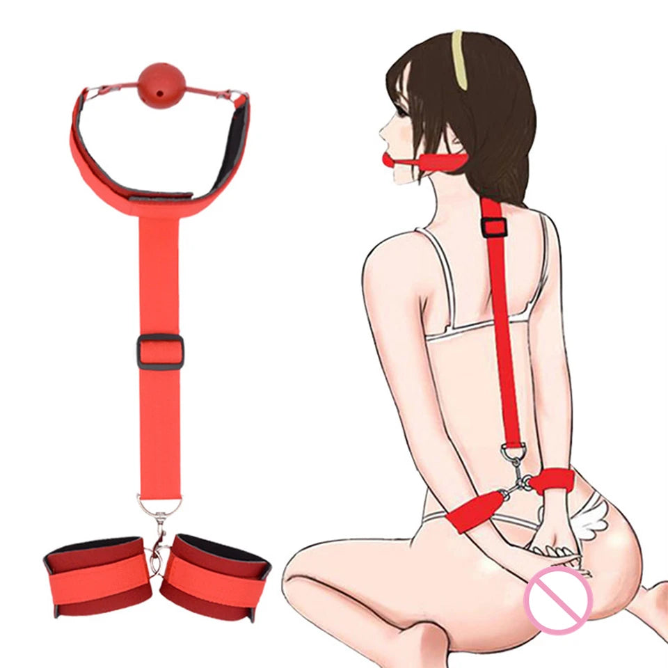 Bdsm Bondage Set Restraint Adult Game Handcuff Collar