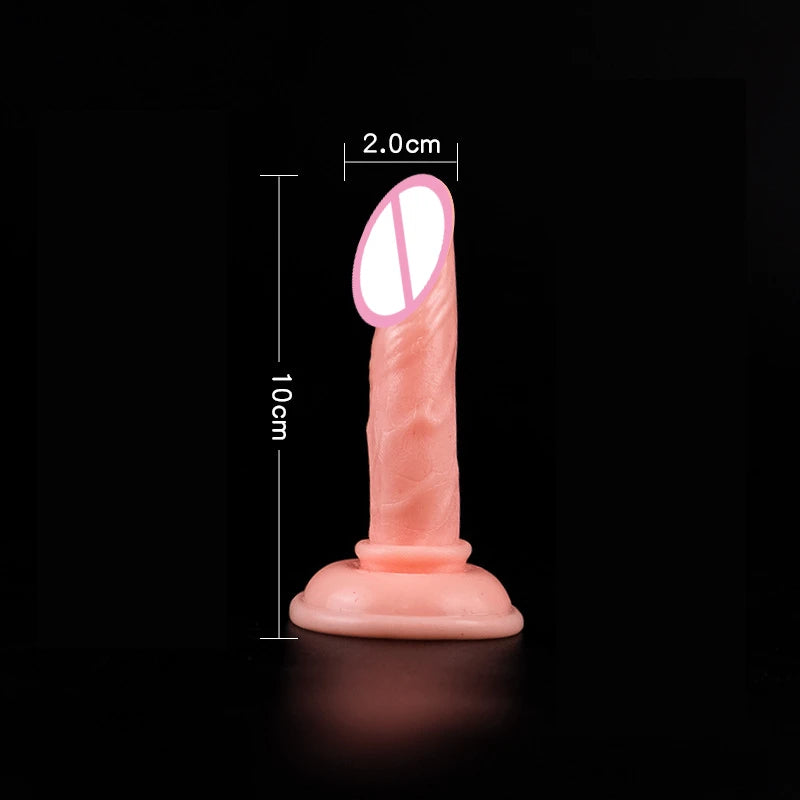 Realistic TPE Dildo with Suction Cup for Women - Multiple Sizes Available