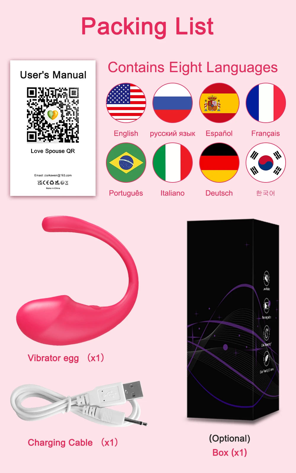 Smart Wireless Bluetooth G Spot Vibrator with Remote Control for Women