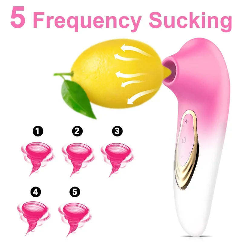 Clitoris Sucking Vibrator with Suction Cup