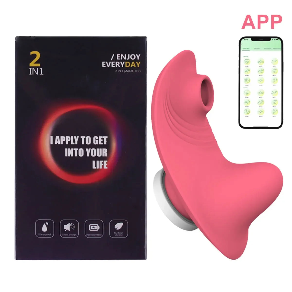 FairyKiss Mini App-Controlled Vibrator with Bluetooth for Discreet Clitoral Stimulation