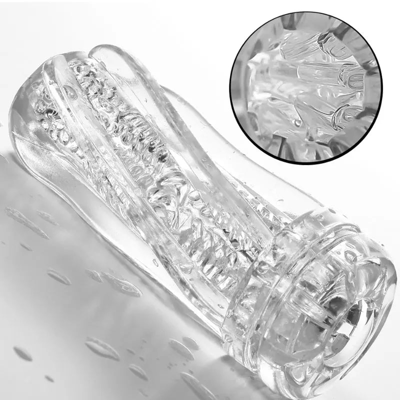 Soft Transparent Male Masturbator Cup for Endurance