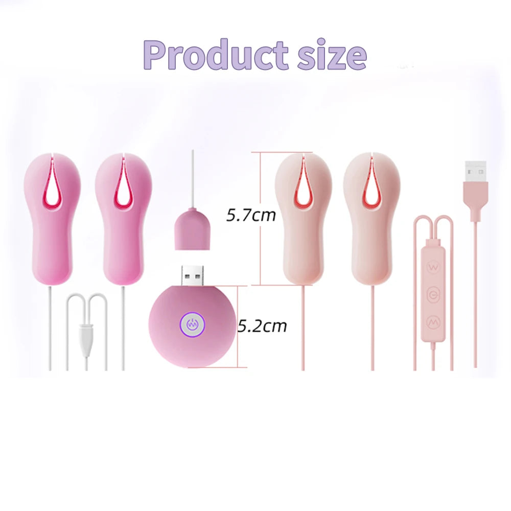 Wearable Medical Silicone Nipple Massage Vibrator for G-Spot Stimulation