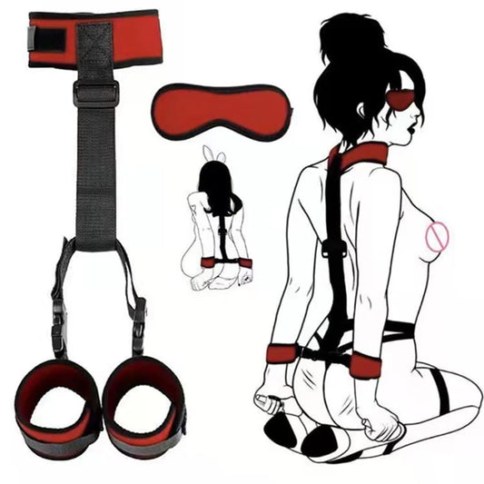 Adjustable Handcuffs And Blindfold Adult Sex Toys Set