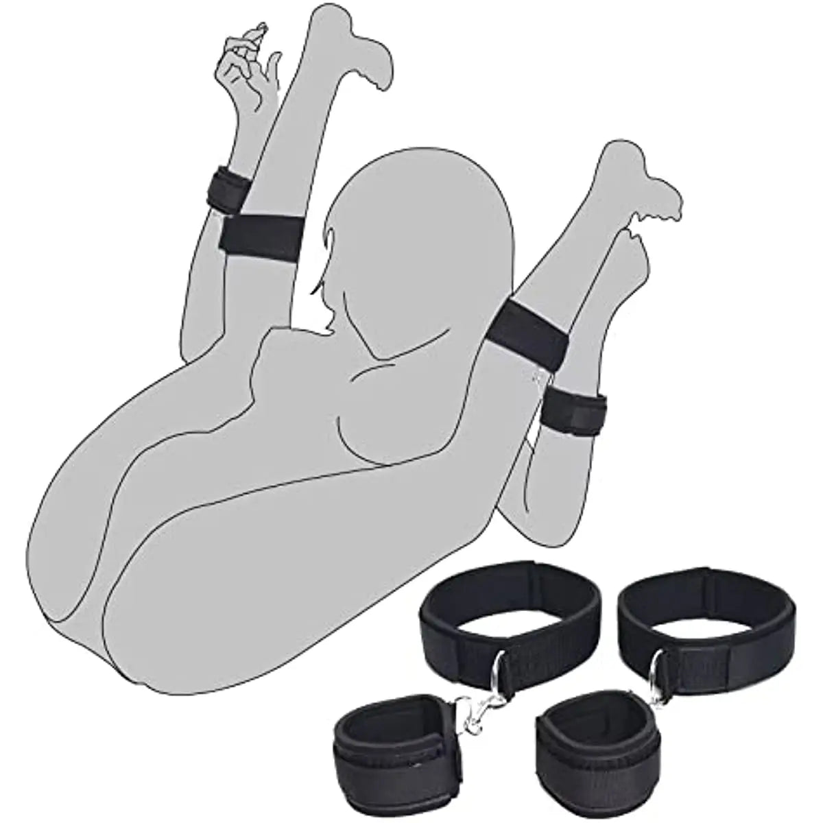 Bdsm Bondage Set Restraint Adult Game Handcuff Collar