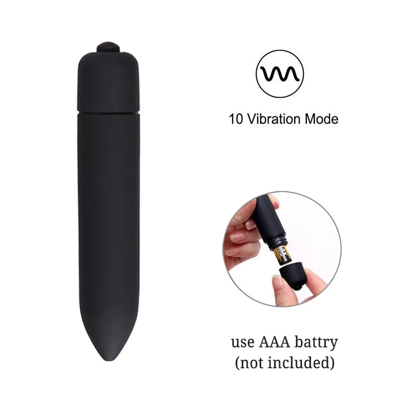 Discreet Mini G-Spot Bullet Vibrator - Powerful Waterproof Clitoral Stimulator