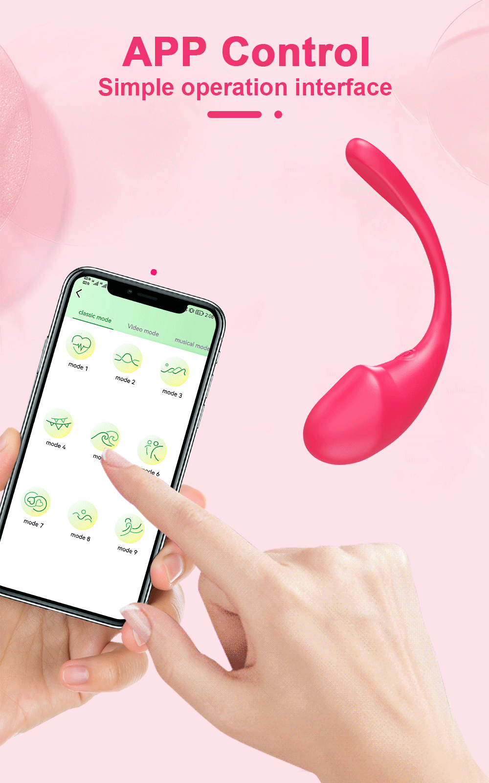 Smart Wireless Bluetooth G Spot Vibrator with Remote Control for Women