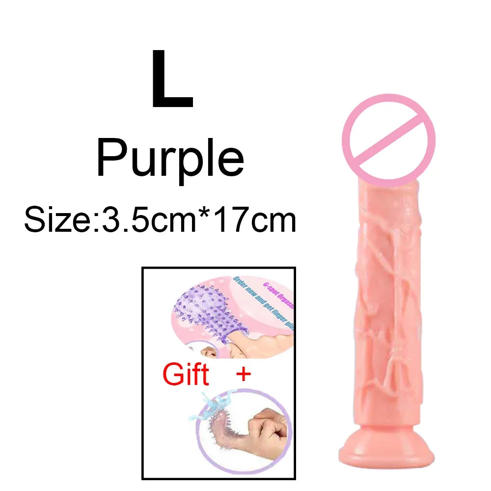 Fierce Horse Soft Transparent Dildo with Suction Cup - Multiple Sizes & Colours