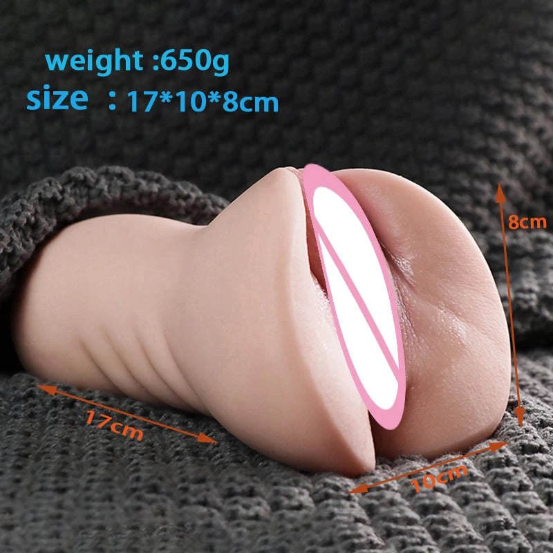 Realistic Silicone Male Masturbator Cup for Pleasure