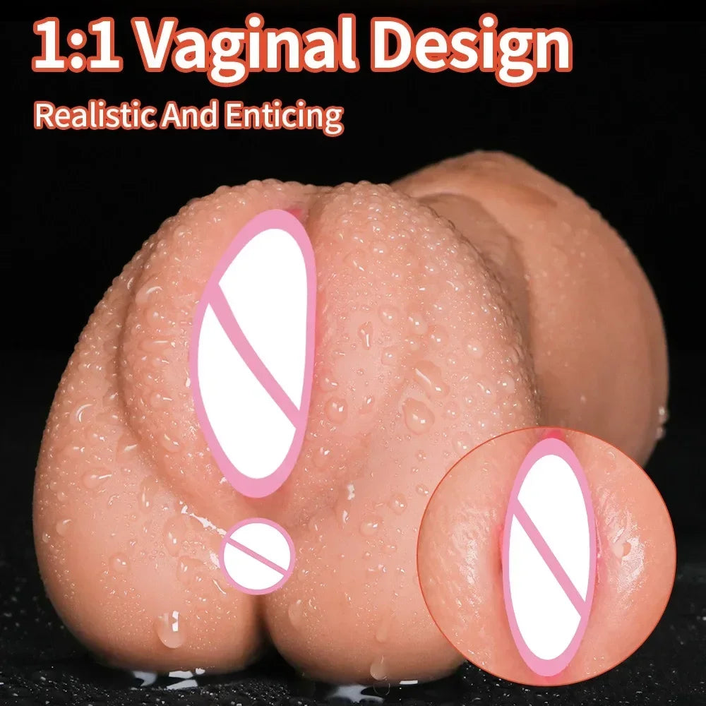 3-in-1 Realistic Male Masturbator Cup for Ultimate Pleasure