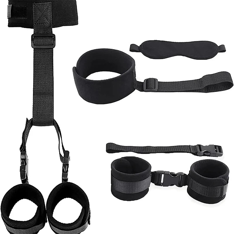 Adjustable Handcuffs And Blindfold Adult Sex Toys Set