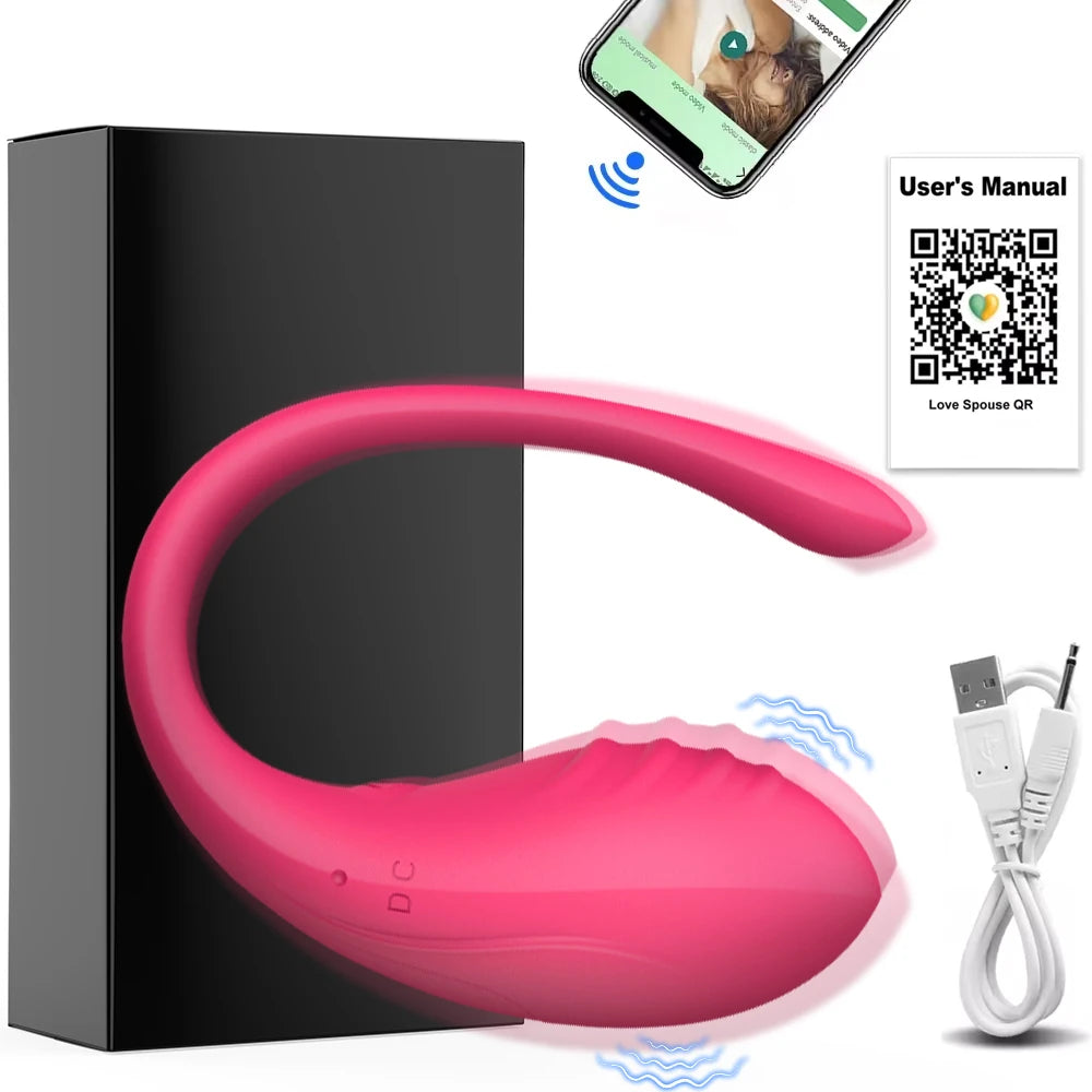 Smart Wireless Bluetooth G Spot Vibrator with Remote Control for Women