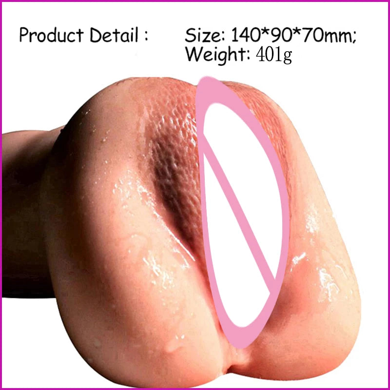 Realistic Silicone Male Masturbator Cup for Pleasure