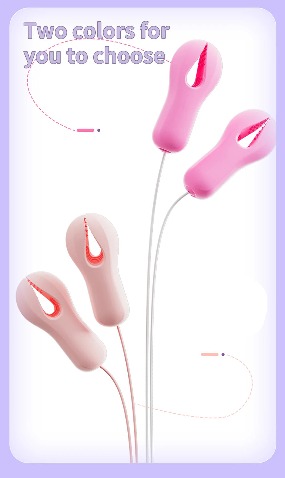 Wearable Medical Silicone Nipple Massage Vibrator for G-Spot Stimulation