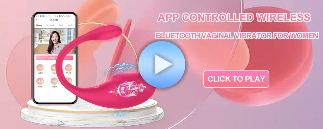 Smart Wireless Bluetooth G Spot Vibrator with Remote Control for Women