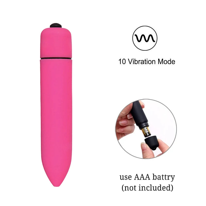 Discreet Mini G-Spot Bullet Vibrator - Powerful Waterproof Clitoral Stimulator