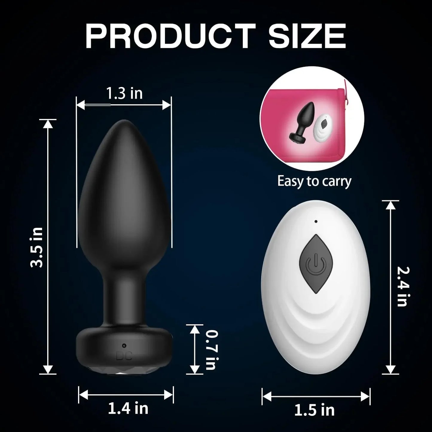 YAFEI App-Controlled Anal Vibrator and Prostate Massager for Men and Women