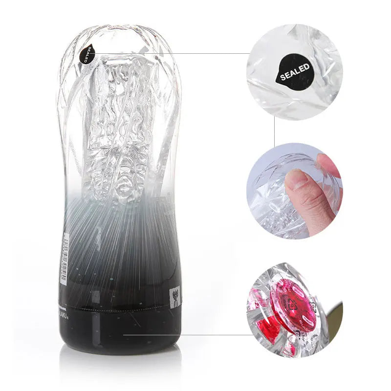 Soft Transparent Male Masturbator Cup for Endurance