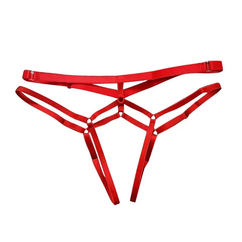 Sexy Hollow-Out Thong – Women's Open-Crotch T-Back Lingerie G-String