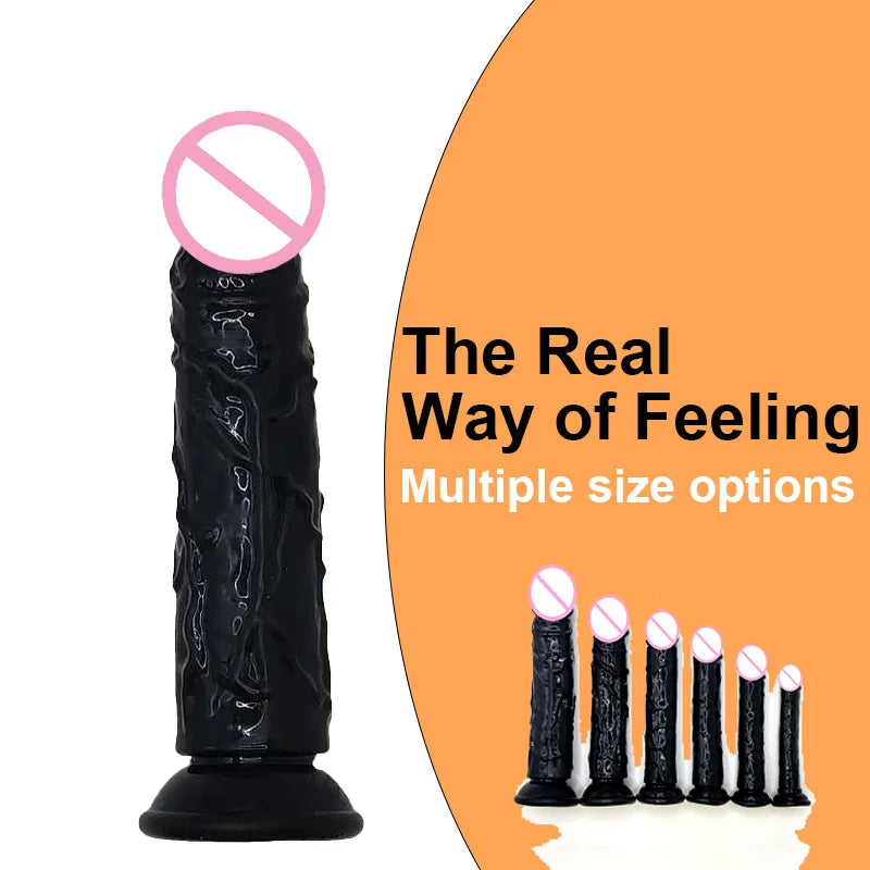 Fierce Horse Soft Transparent Dildo with Suction Cup - Multiple Sizes & Colours