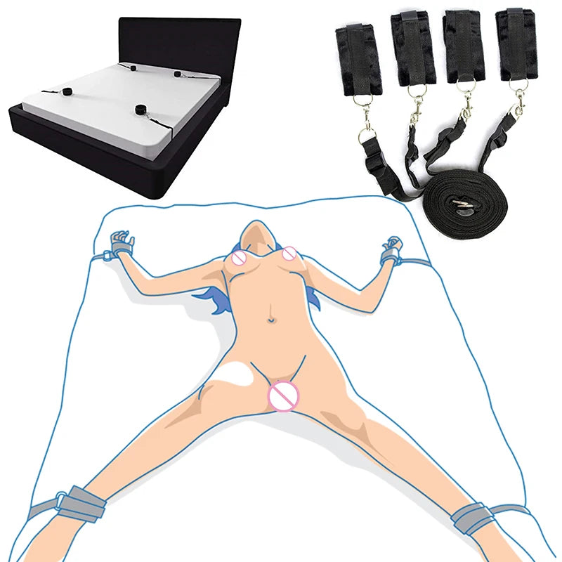 BDSM Bondage Set Adult Sex Game Handcuff Ankle Restraints