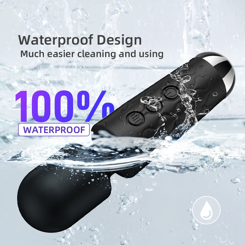 20-Speed Waterproof AV Vibrator for G-Spot and Clitoral Stimulation