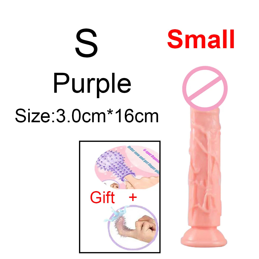 Fierce Horse Soft Transparent Dildo with Suction Cup - Multiple Sizes & Colours