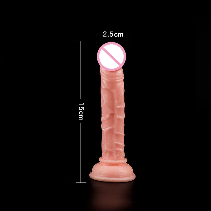 Realistic TPE Dildo with Suction Cup for Women - Multiple Sizes Available