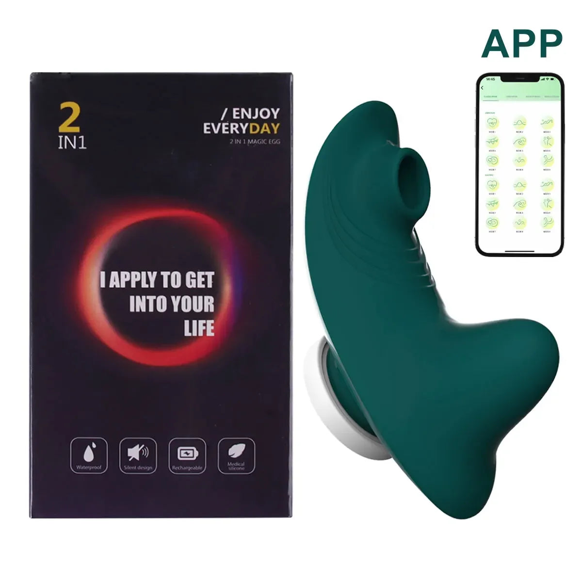 FairyKiss Mini App-Controlled Vibrator with Bluetooth for Discreet Clitoral Stimulation