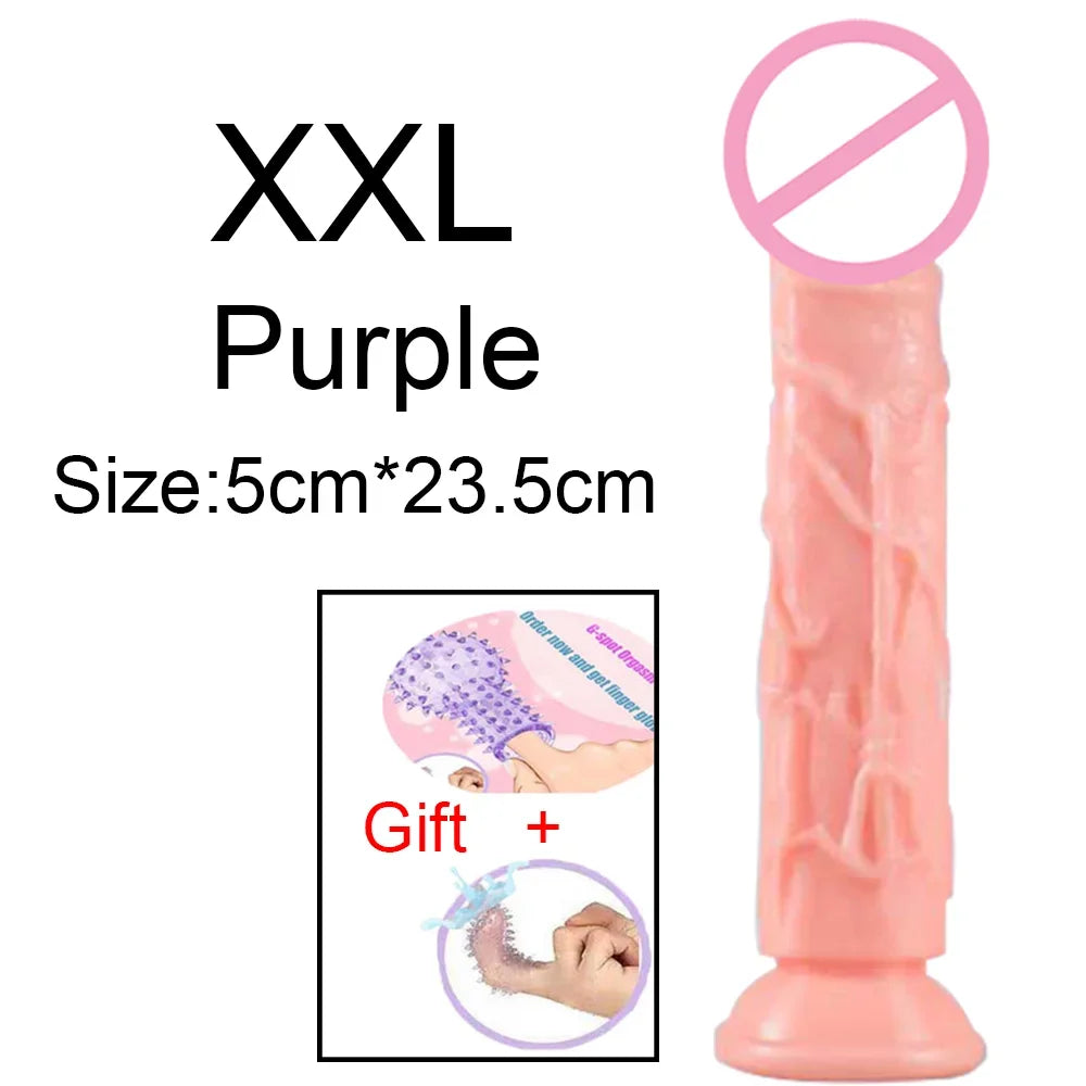 Fierce Horse Soft Transparent Dildo with Suction Cup - Multiple Sizes & Colours