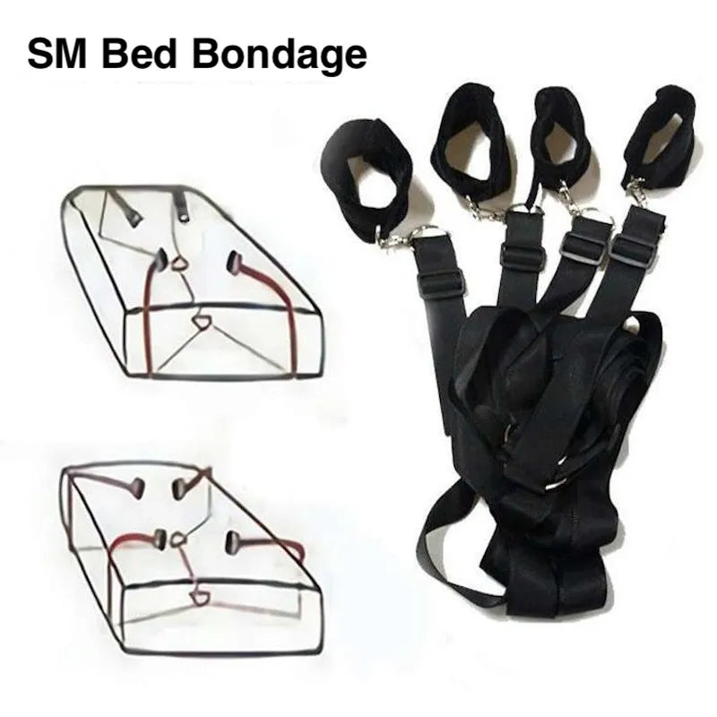 BDSM Bondage Set Adult Sex Game Handcuff Ankle Restraints