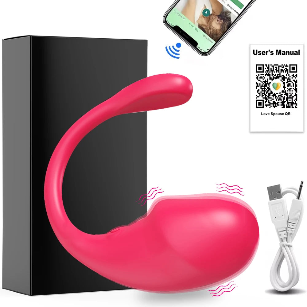 Smart Wireless Bluetooth G Spot Vibrator with Remote Control for Women