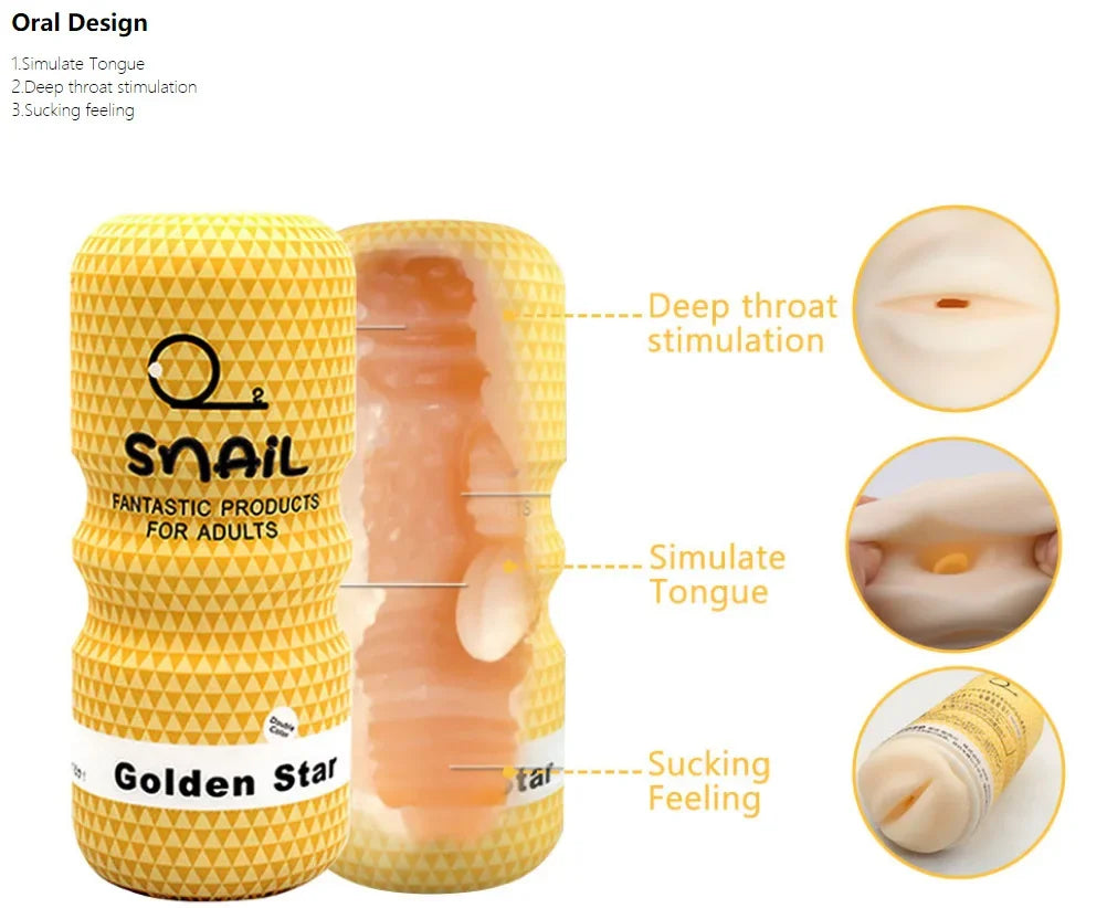 Realistic Silicone Male Masturbator - Soft & Tight