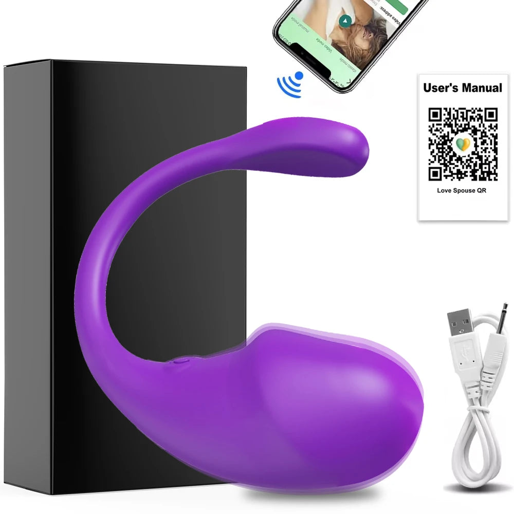 Smart Wireless Bluetooth G Spot Vibrator with Remote Control for Women